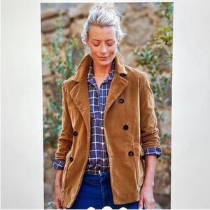 FRANK and EILEEN Belfast Performance Corduroy Jacket Chestnut Brown Sz Small